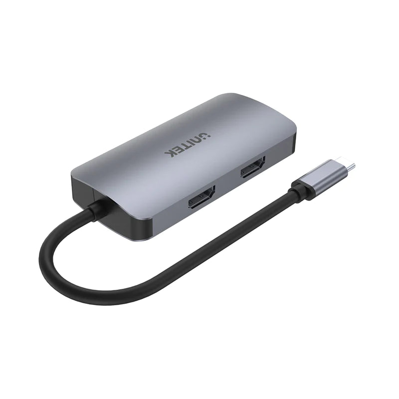 Unitek D1051A uHUB P5 Trio 5-in-1 USB-C Hub with MST Triple Monitor and 100W Power Delivery Unitek D1051A uHUB P5 Trio 5-in-1 USB-C Hub with MST Triple Monitor and 100W Power Delivery